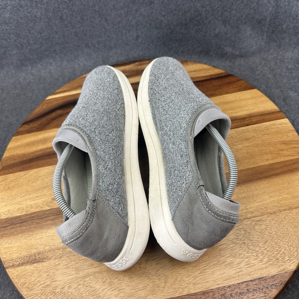 Vessi Shoes Women's 9 Gray Wool Sunday Slip On Day Night Cloud Comfort - Picture 8 of 12